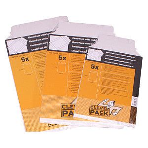 Envelop cleverpack karton b4 250x353 5st wit | Pak a 5 stuk Top Merken Winkel